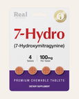 Packaging of 7-Hydro dietary supplement with tablets displayed.