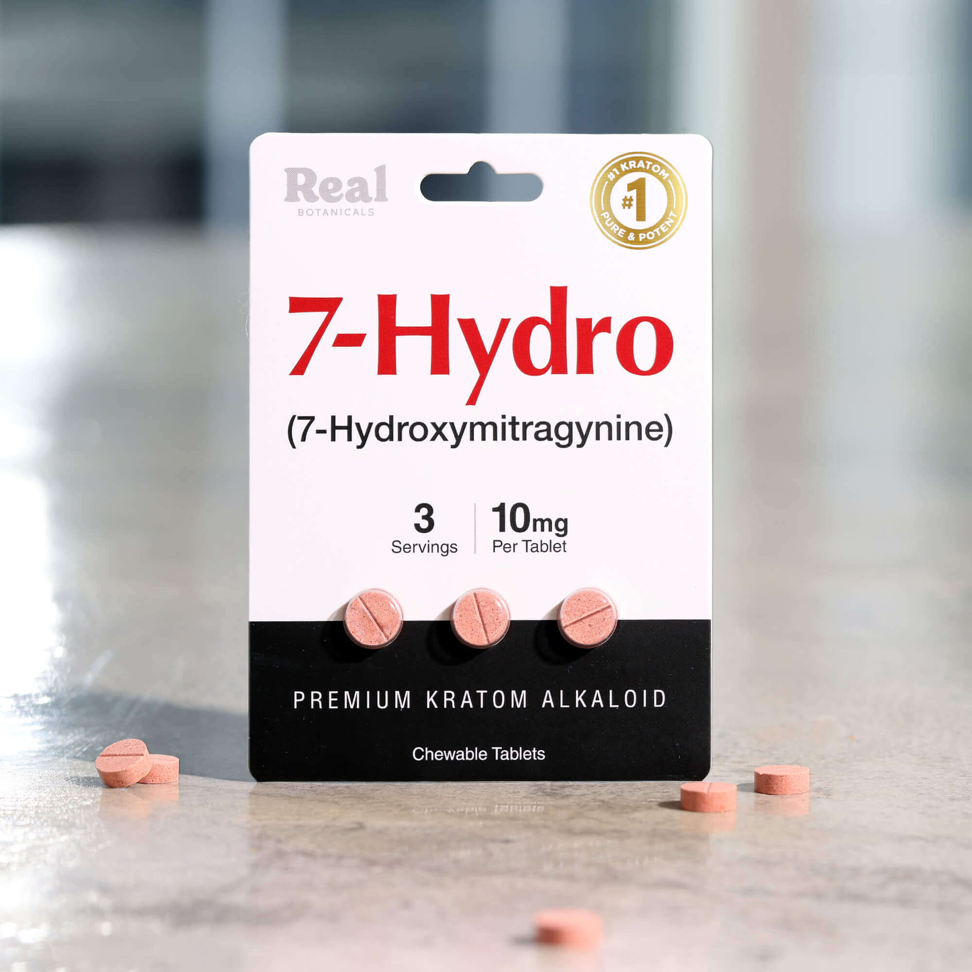 7-hydroxymitragynine tablets - 10mg - 3 count on counter