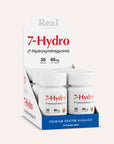 7-Hydro premium kratом алкалоид packaging with tablets on a beige background