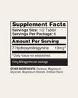 Supplement fact panel