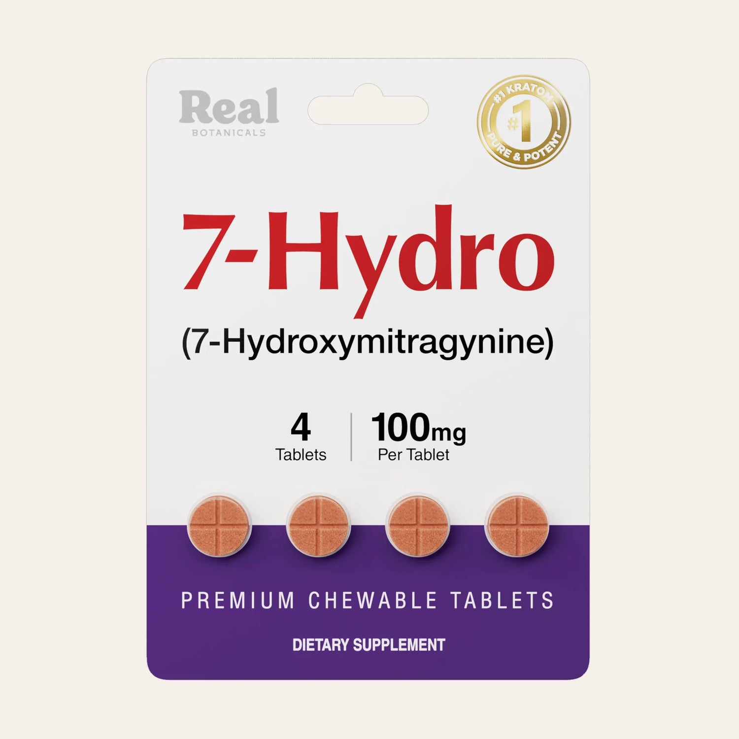 Packaging of 7-Hydro dietary supplement with tablets displayed.