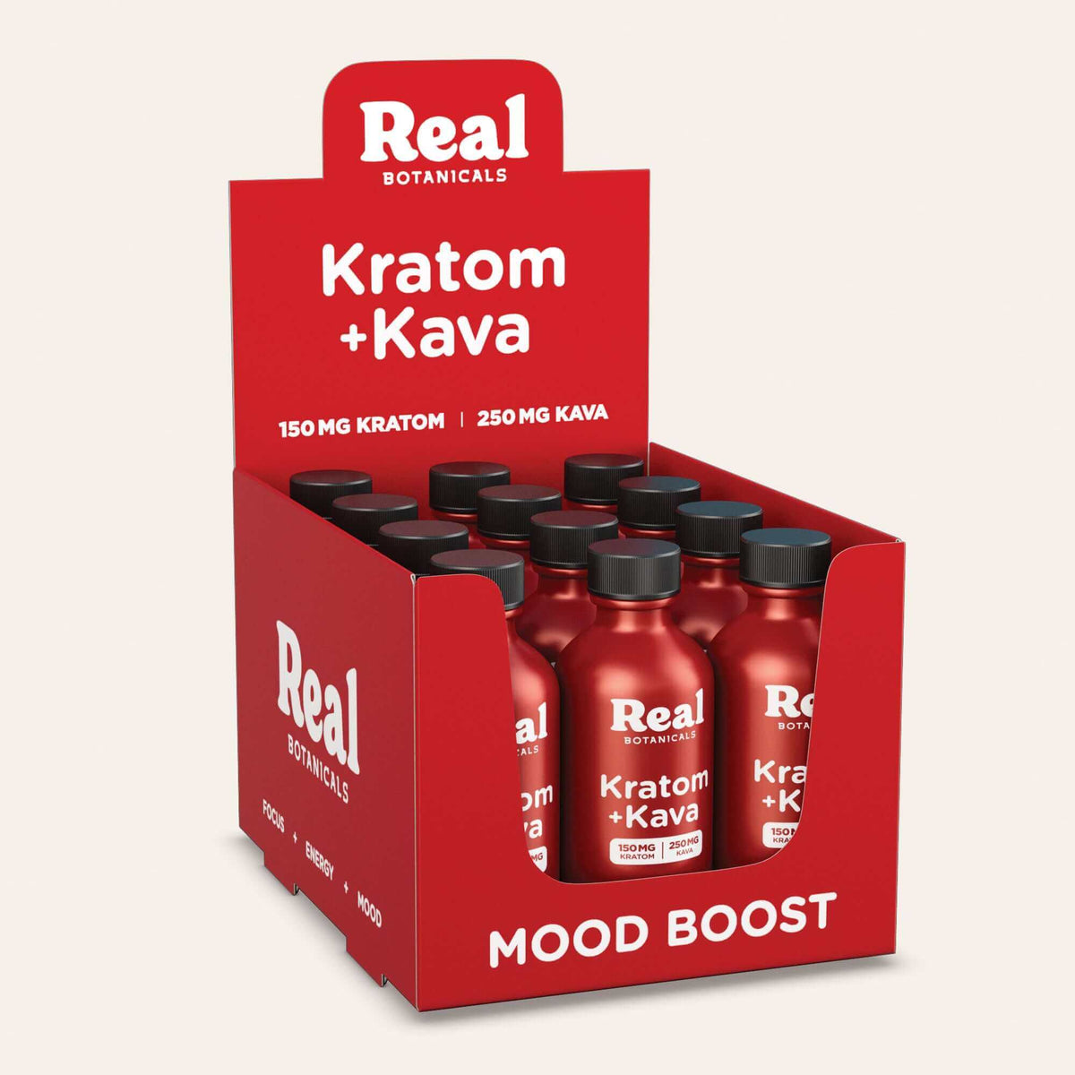 Kratom & Kava Shot Case (150mg + 250mg) - Real Botanicals