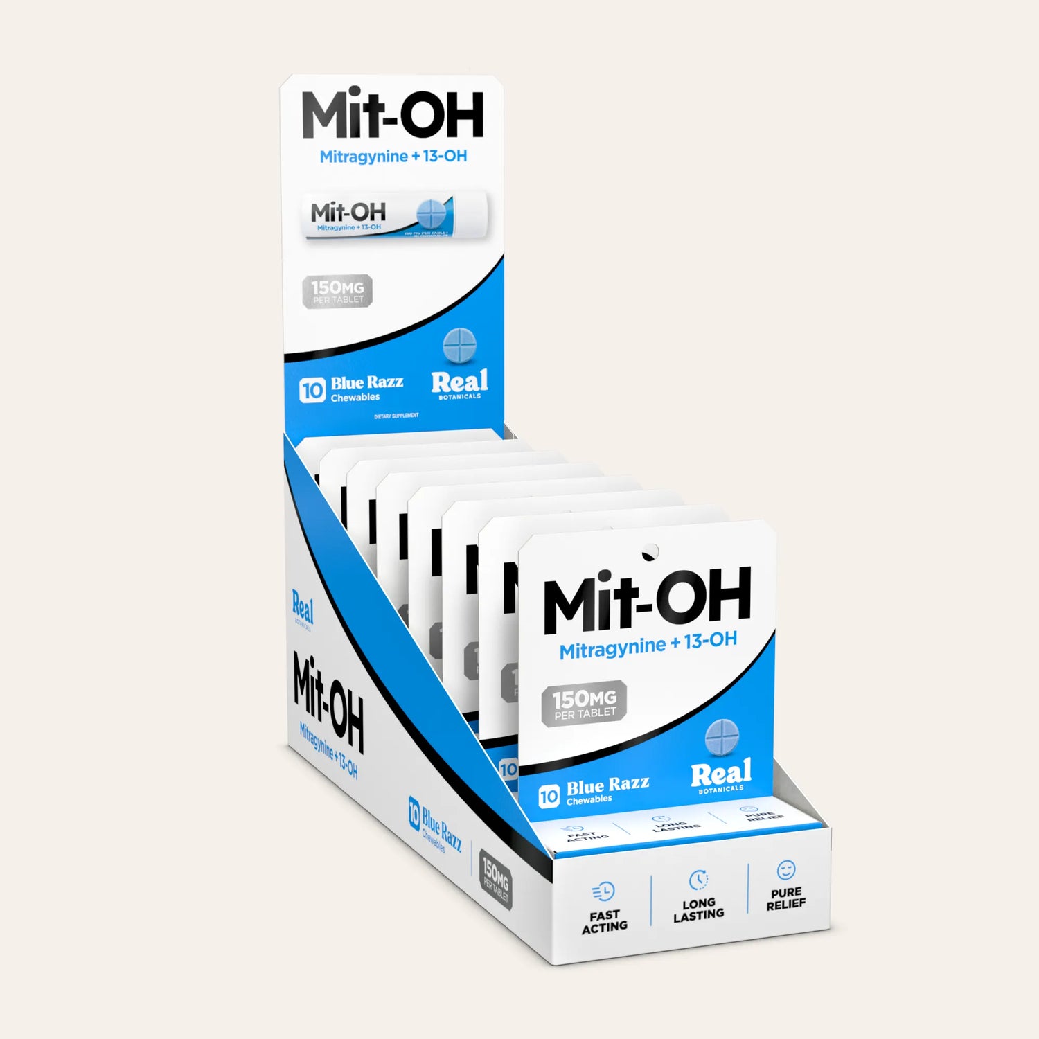 Mit-OH Mitragynine Tablets - Blue Razz - 150 mg - 10ct.
