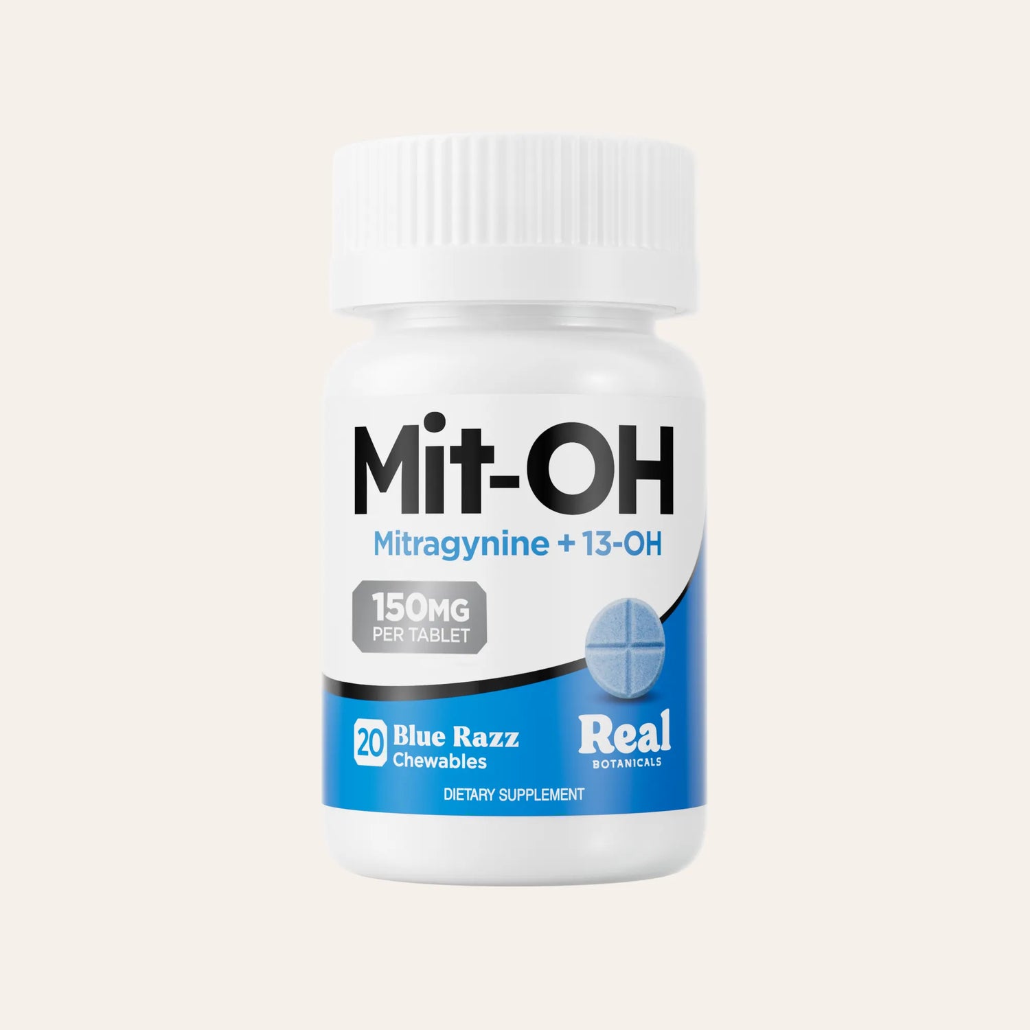 Mit-OH Mitragynine Tablets - Blue Razz - 150 mg - 20ct.