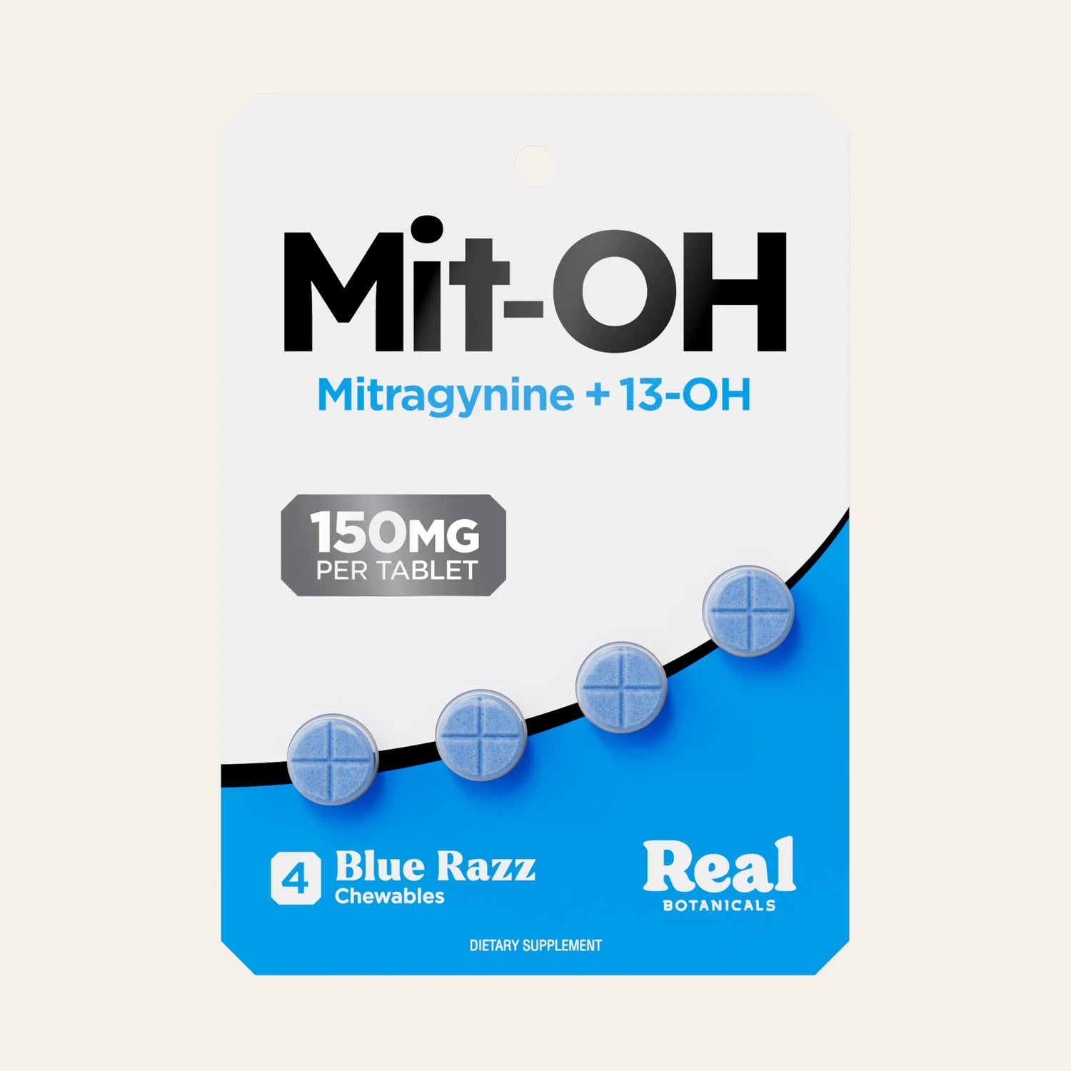 Mit-OH Mitragynine Tablets - Blue Razz - 150 mg - 4ct.