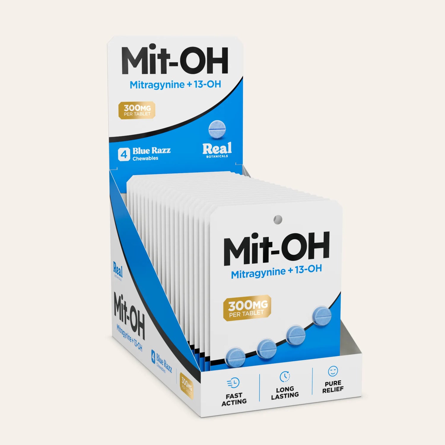 Mit-OH Mitragynine Tablets - Blue Razz - 150 mg - 4ct.