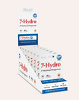 Display box of 7-Hydro premium kratом products on a white background