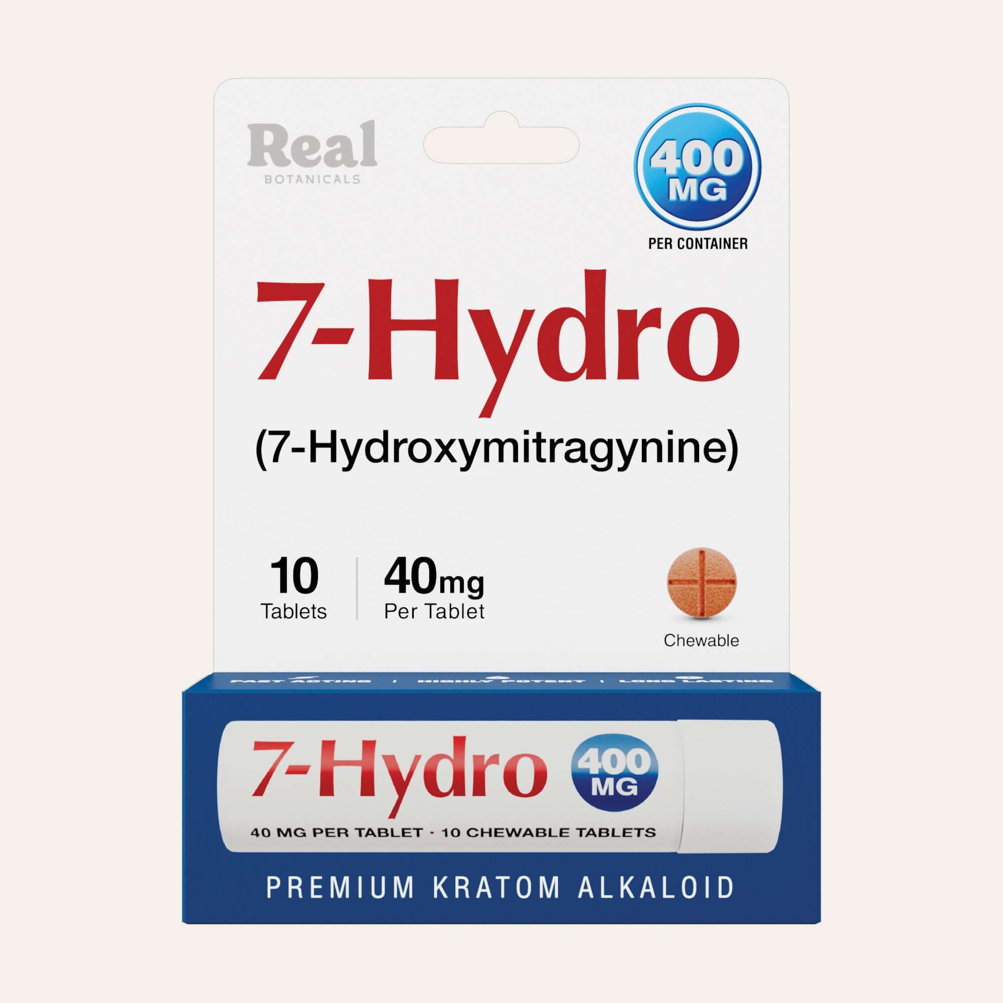 7-Hydro Kratom packaging with white background