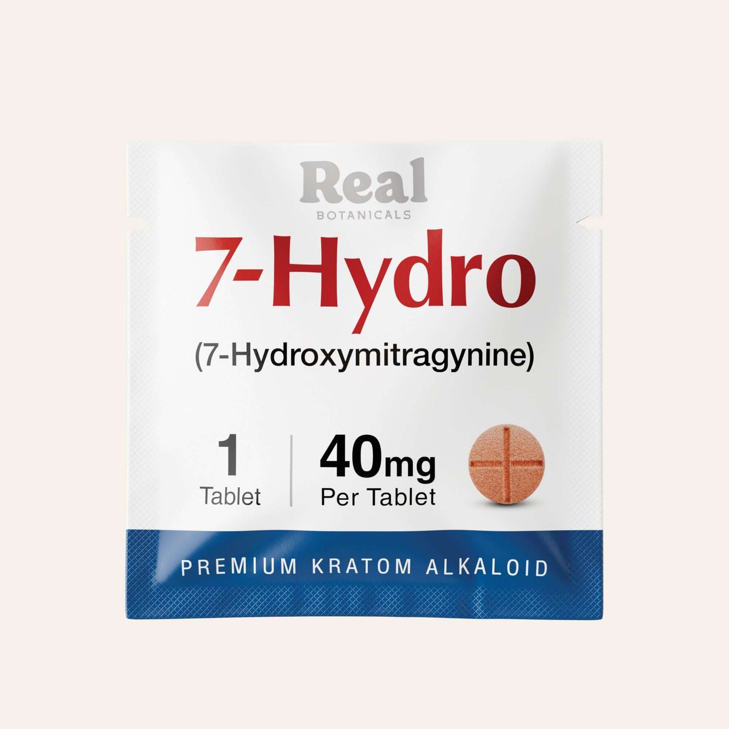 Package of Real Botanicals 7-Hydro with dosage information on a white background