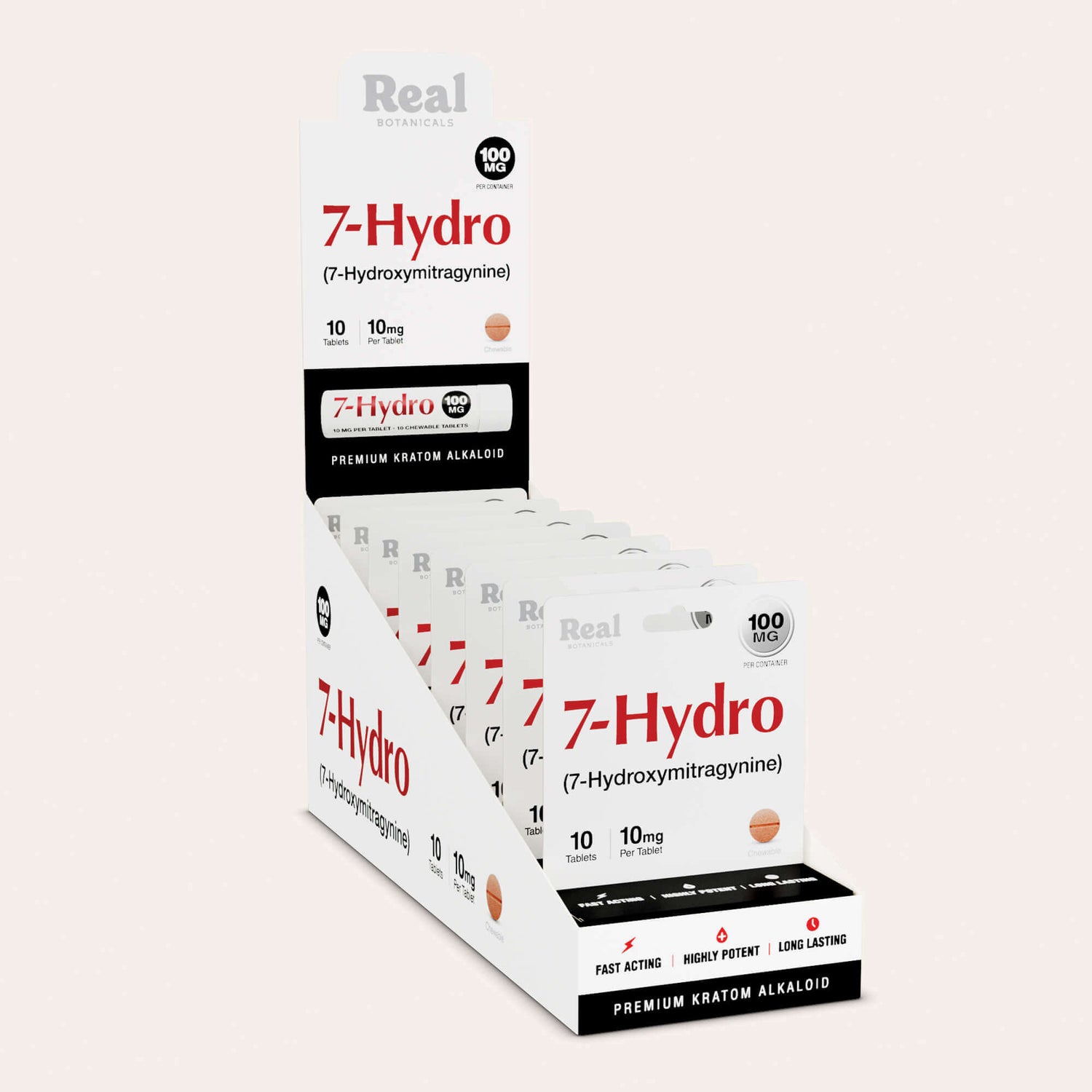 7-hydroxymitragynine 10mg 10 count Case