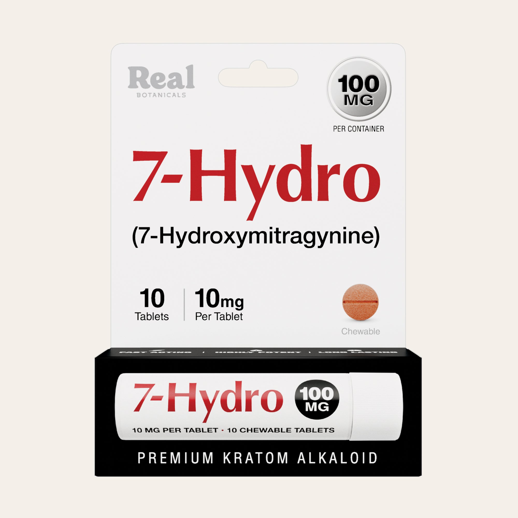  7-hydroxymitragynine tablets - 10mg - 10ct.