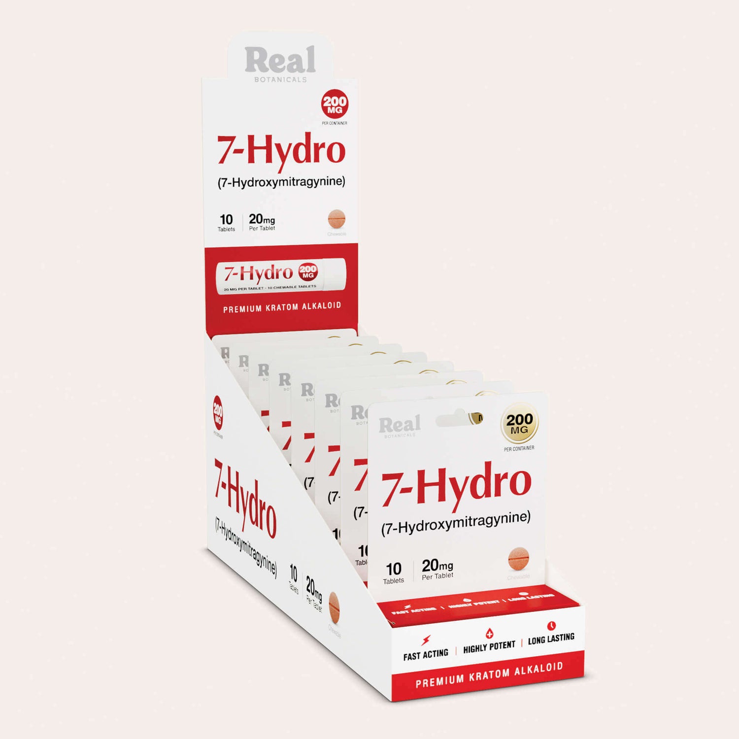 7-hydroxymitragynine 20mg 10 count Case