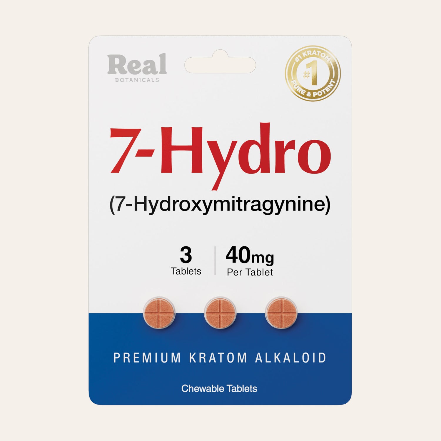 7-Hydro Tablets - 40 mg - 3ct