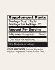Supplement fact panel 