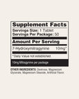 Supplement fact panel 