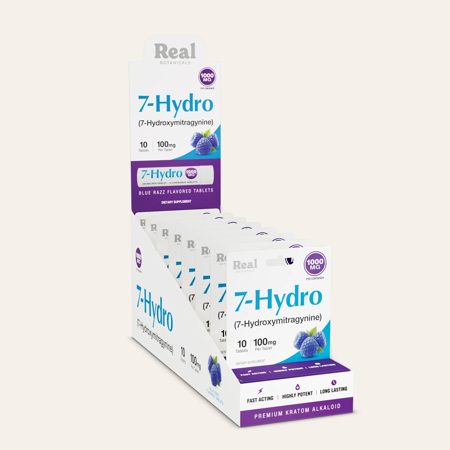 7-Hydro Tablets - Blue Razz - 100 mg - 10ct.