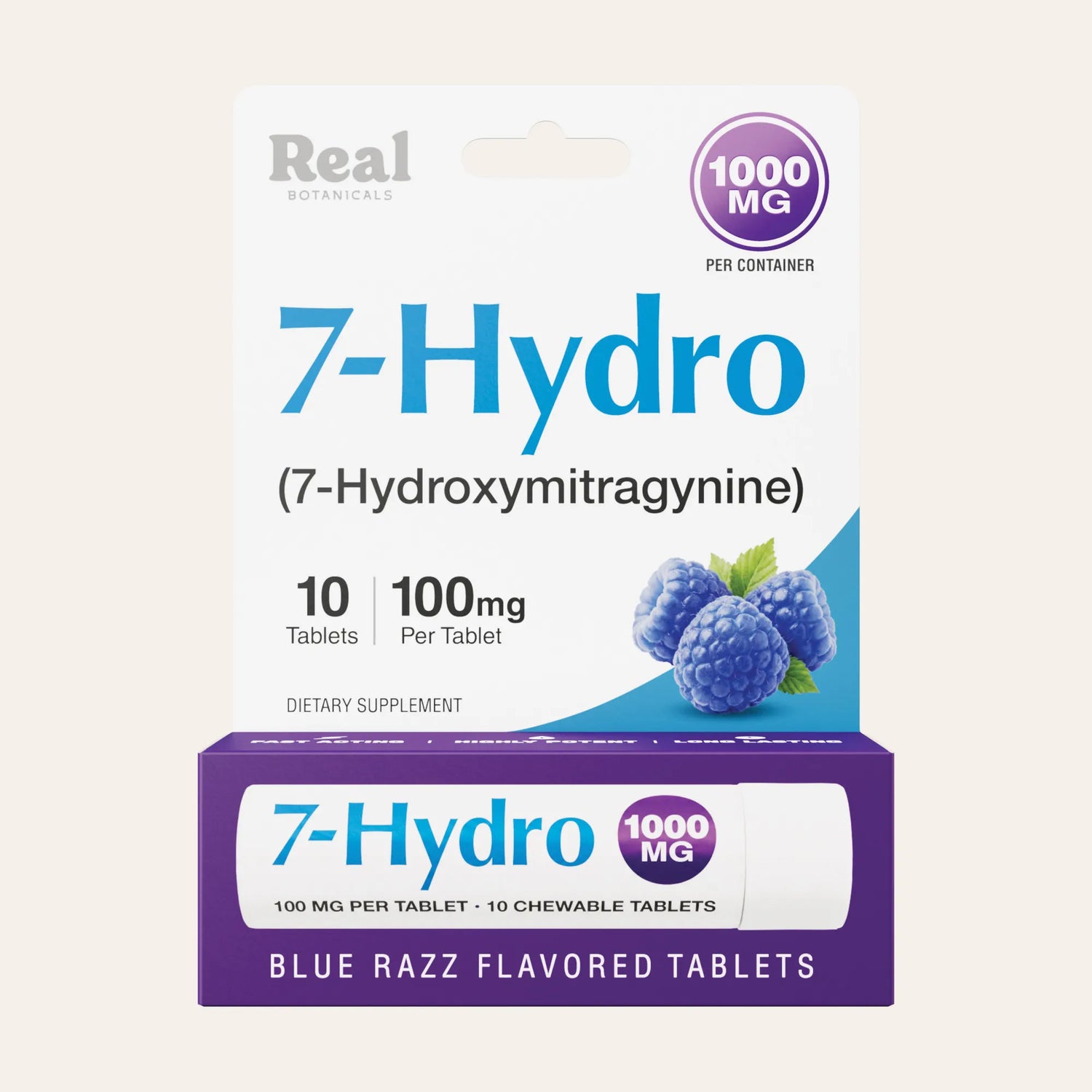 7-Hydro Tablets - Blue Razz - 100 mg - 10ct.