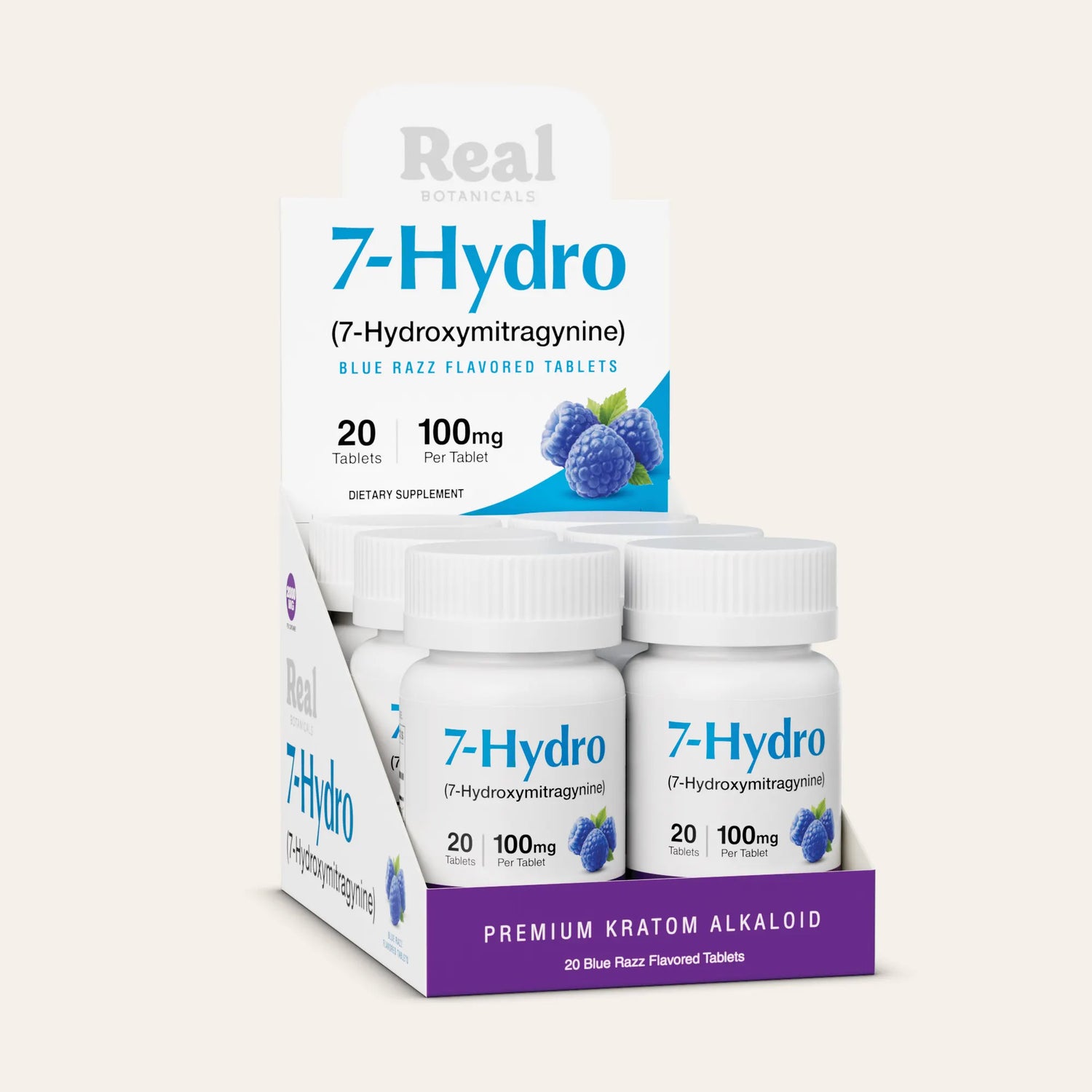 7-Hydro Tablets - Blue Razz - 100 mg - 20ct.