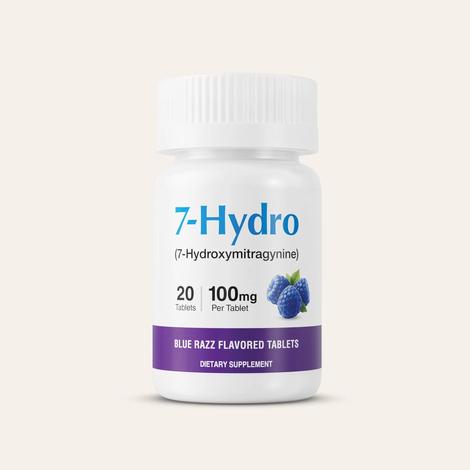 7-Hydro Tablets - Blue Razz - 100 mg - 20ct.