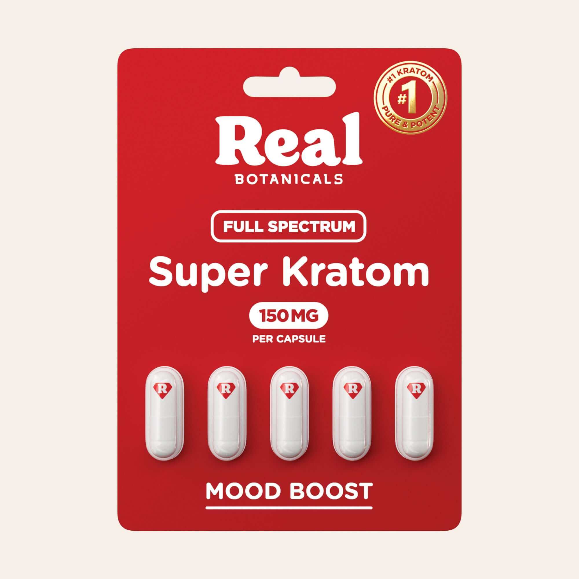 Super Kratom Capsules Case (150mg) - Real Botanicals