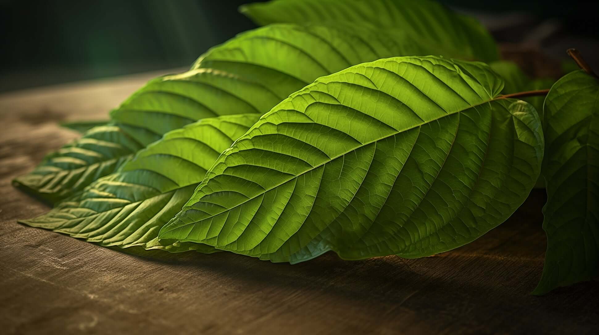 kratom leaf background - Real Botanicals