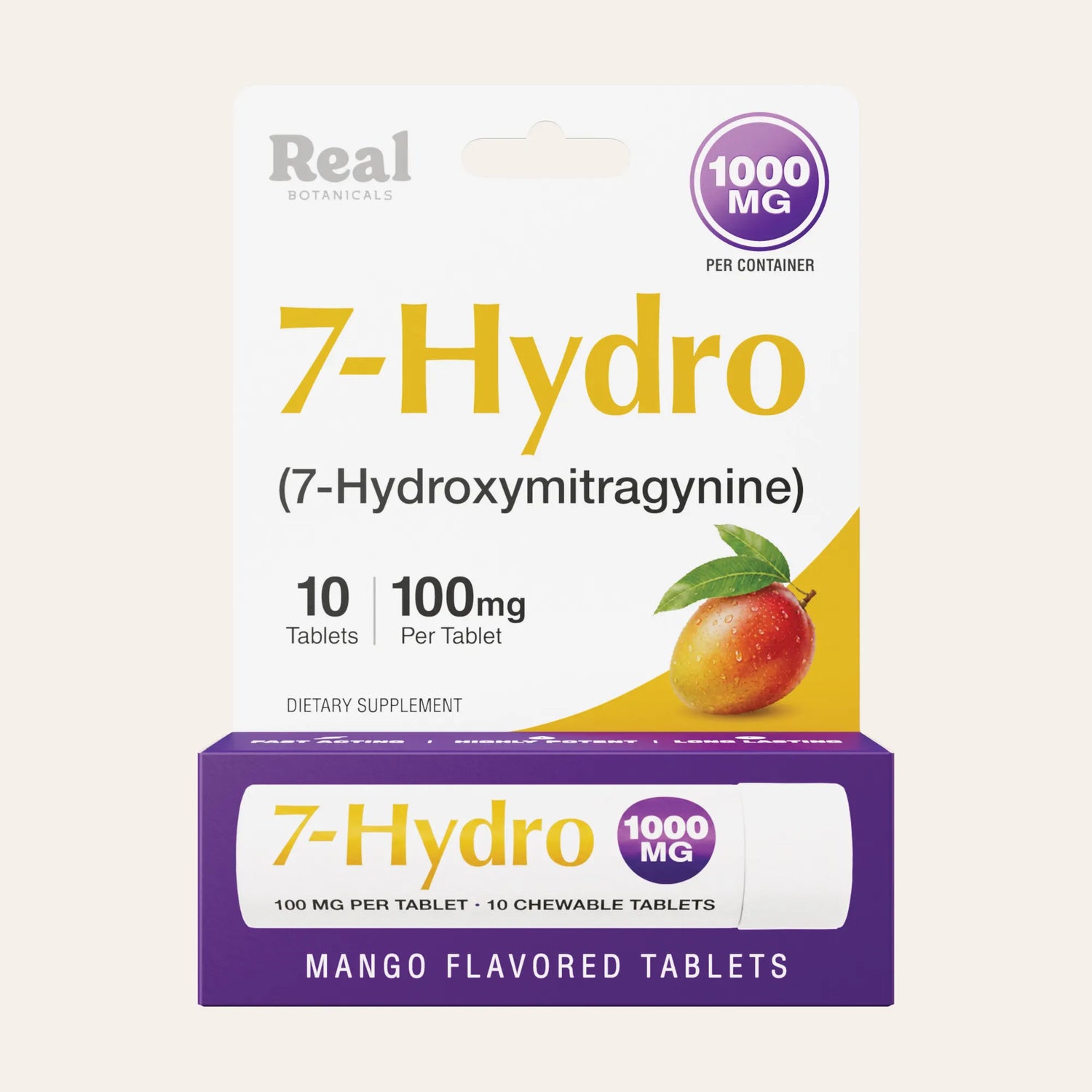 7-Hydro Tablets - Mango - 100 mg - 10ct.