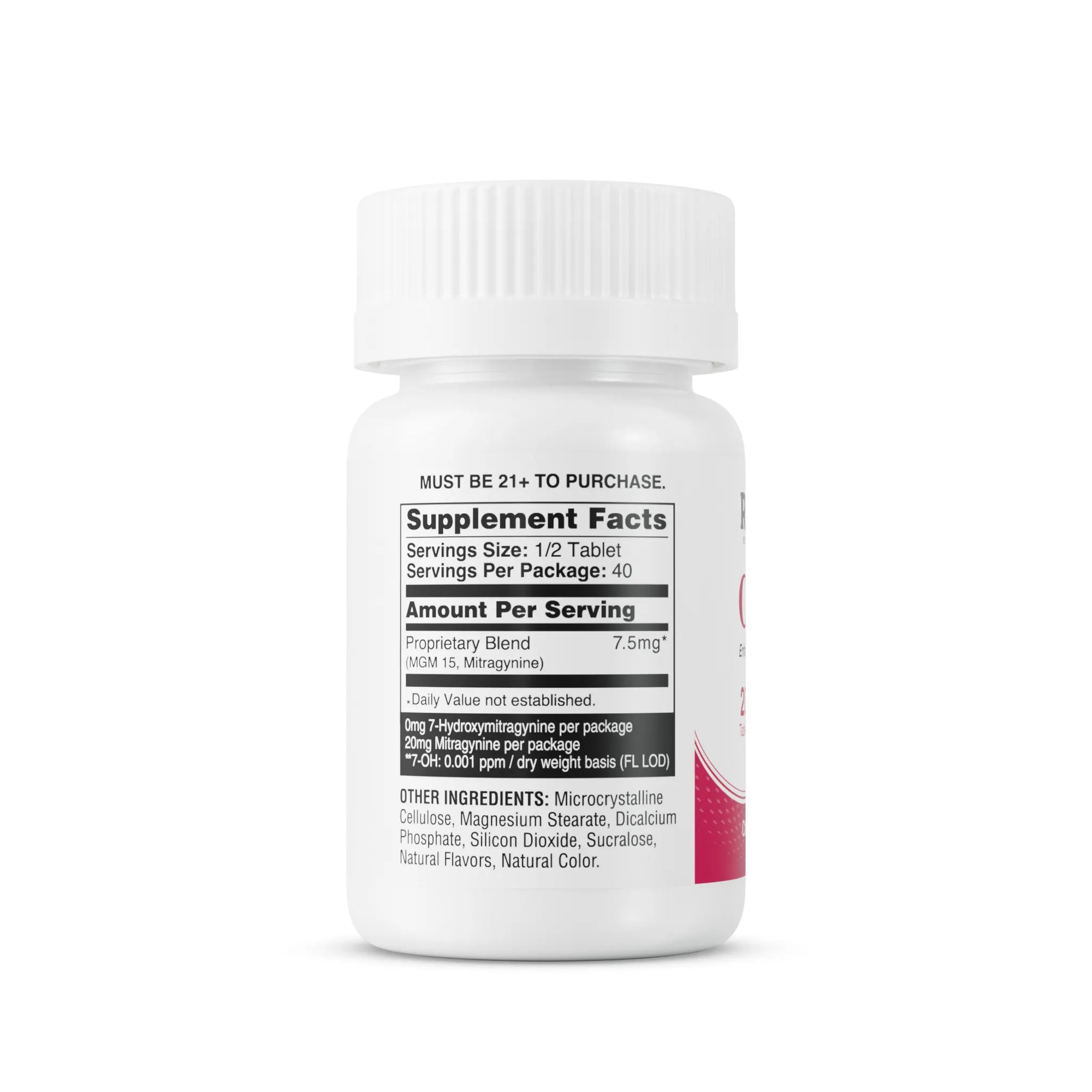 Oxonol bottle with label on a white background