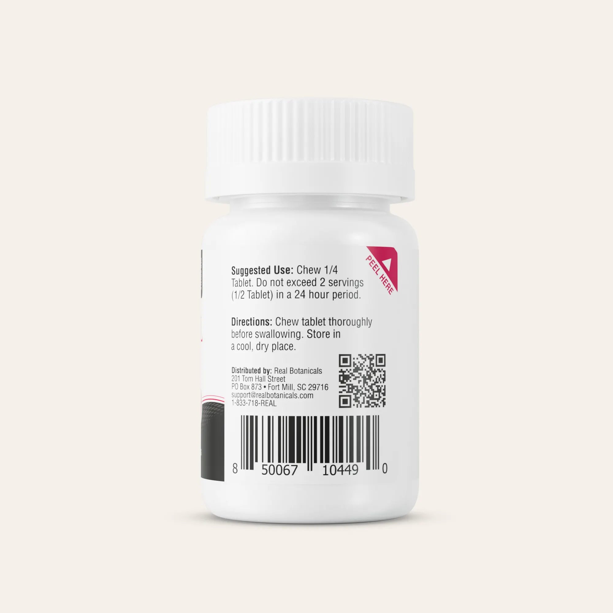 Oxonol bottle with label and barcode on a light beige background