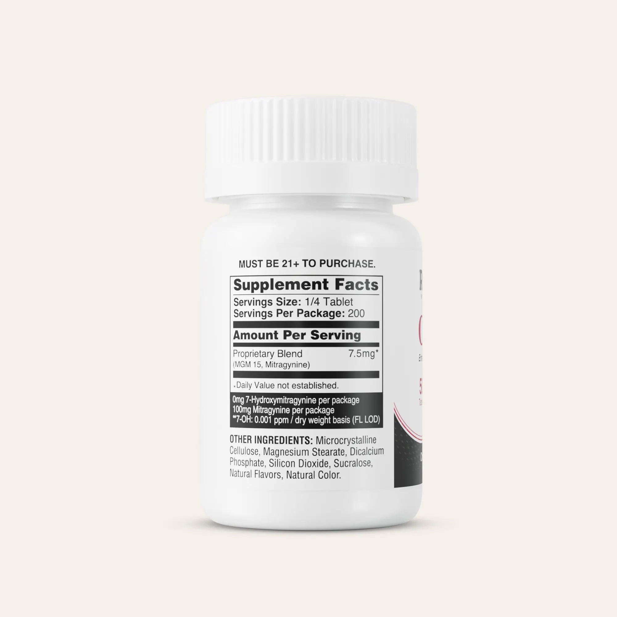 Oxonol bottle with label on a white background